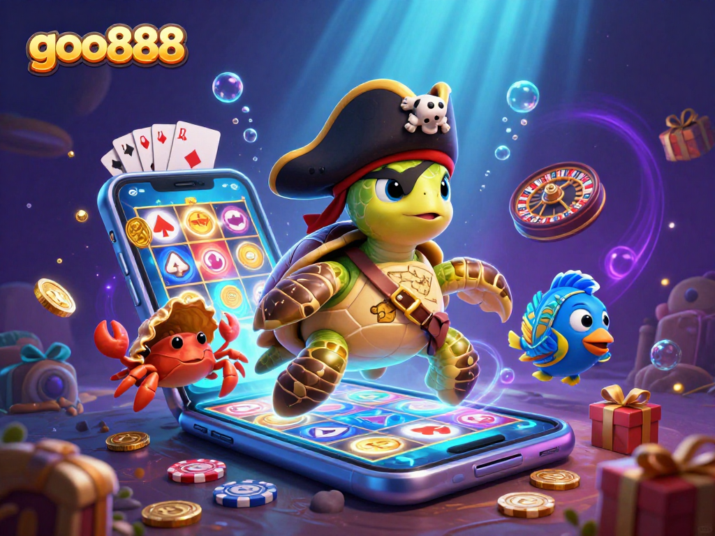Engage with goo888's thrilling underwater casino adventure featuring vibrant characters and games.