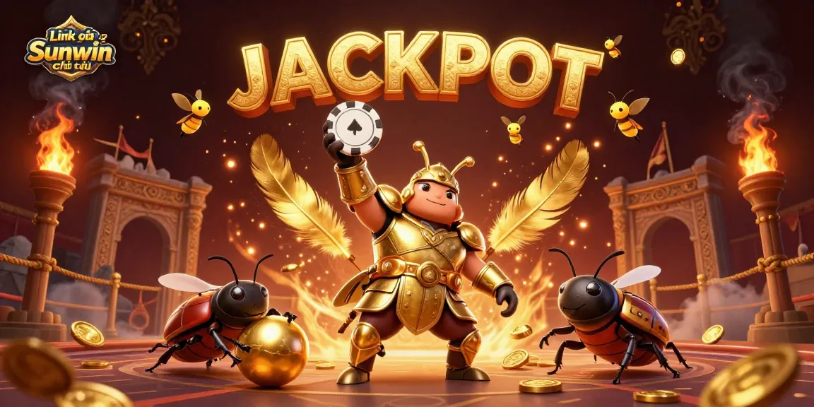 Experience the thrill of victory with Link vào Sunwin chính thức, featuring vibrant 3D characters celebrating a jackpot!